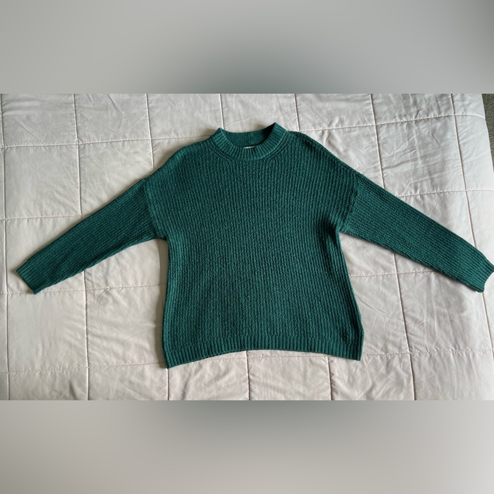 American Eagle Outfitters Teal Crew Neck Sweater Size S